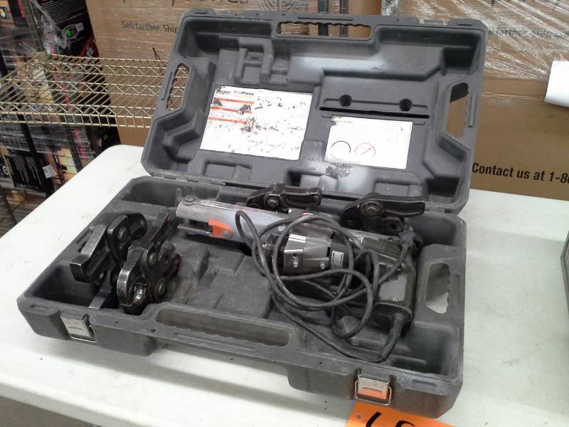 lot 653 image: Ridgid ProPress CT400 Crimp Ring and Ring Actuator with Case