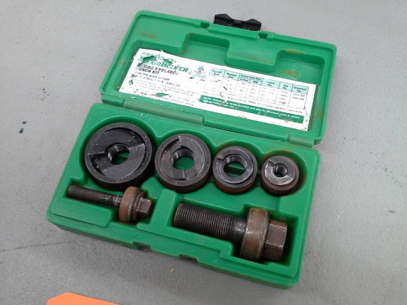 lot 657 image: Greenlee Slug Buster Knockout Punch Sets with Case