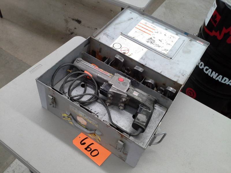 lot 660 image: See Note Ridgid ProPress CT400 Crimp Ring and Ring Actuator with Case