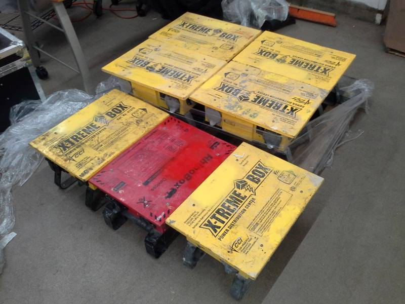 lot 711 image: Lot of 7 X-treme Box Power Distribution Centers