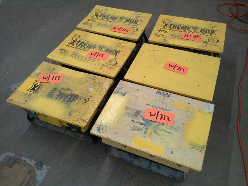 lot 713 image: Lot of 6 X-treme Box Power Distribution Centers