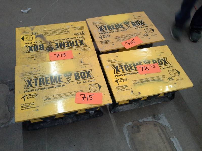 lot 715 image: Lot of 4 X-treme Box Power Distribution Centers