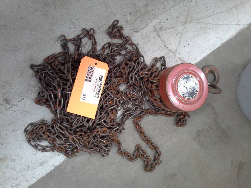 lot 517 image: 1-Ton Chain Hoist