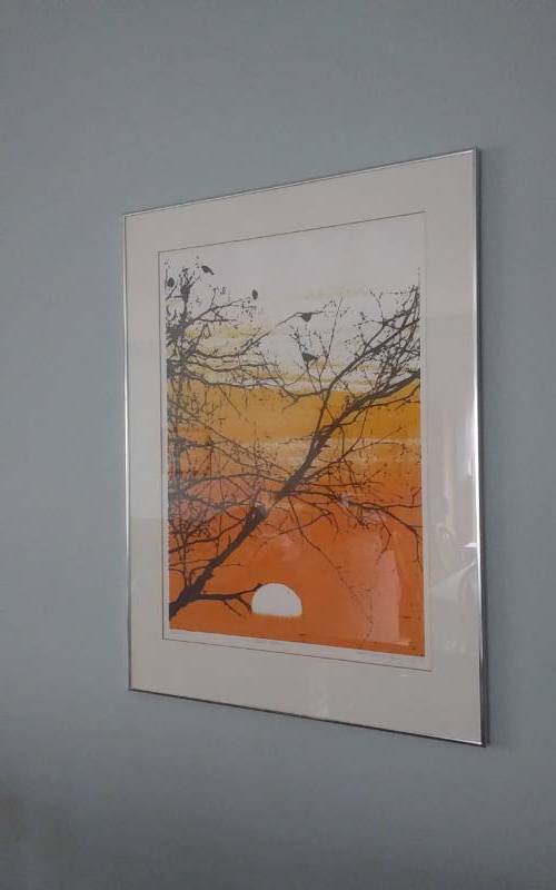 lot 3 image: Framed Print (Good Morning) Signed Alba Frank, 1973 (28x36)