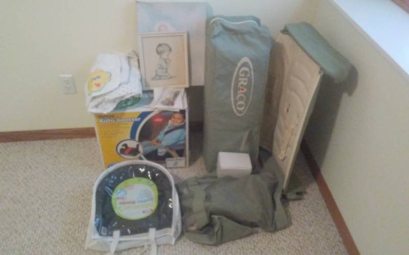 lot 28 image: Booster Chairs, Pack N Play, Other Baby Misc.