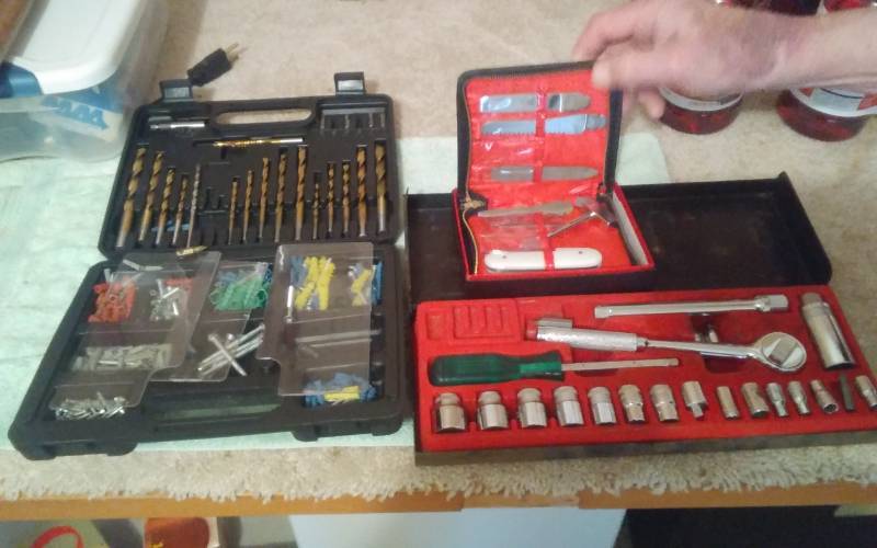 lot 43 image: Socket Set, Tool Kit Drill Bit Set