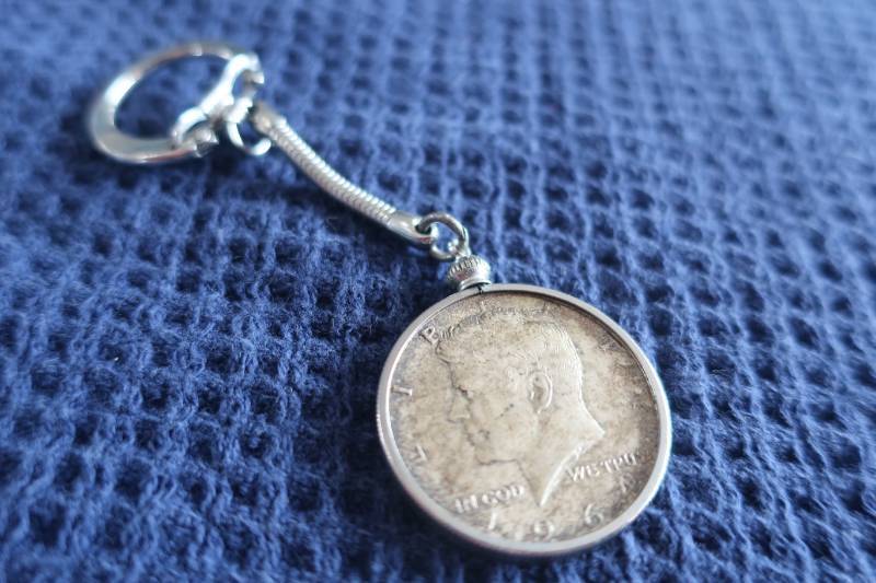 1964 Kennedy Half Dollar Keychain