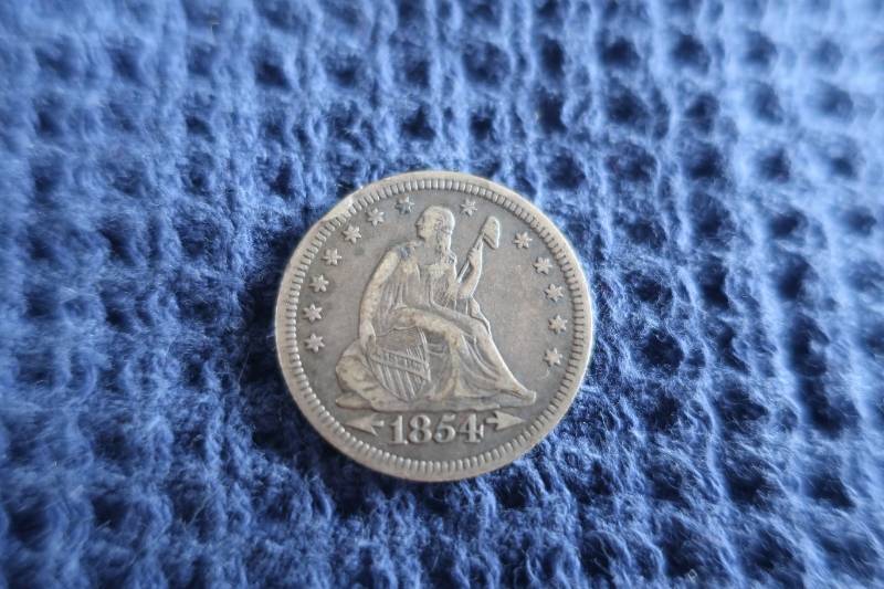 1854 Seated Liberty Quarter