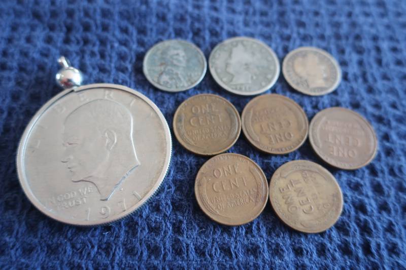 Vintage Coin Grab Bag - 1914 Dime, Etc