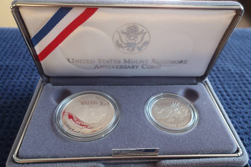 1991 Mount Rushmore Anniversary Proof Coins
