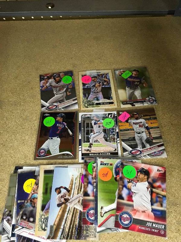 20 Misc Twins Cards - MauerSanoBuxtonStars