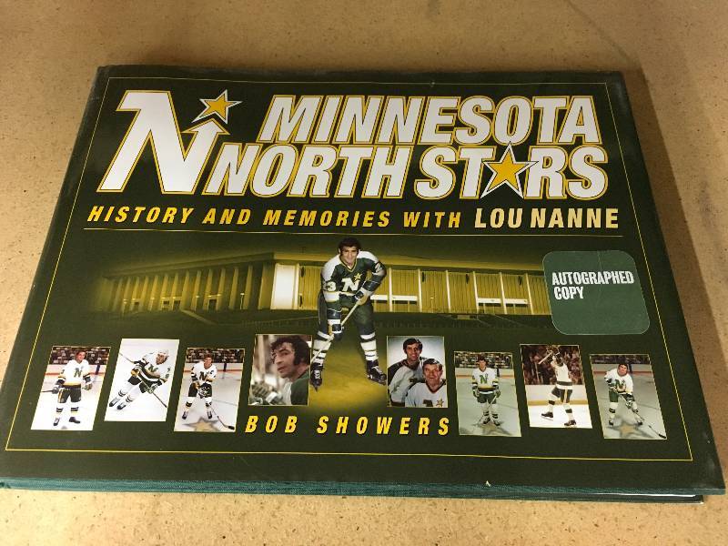 Lou Nanne Autographed Minnesota Northstars Book