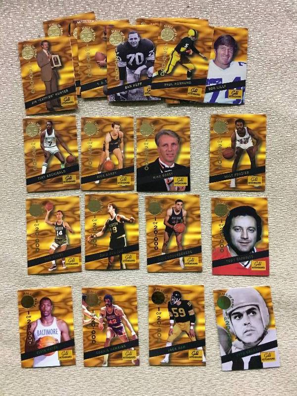 Gold Standard Hall Of Fame Card Set