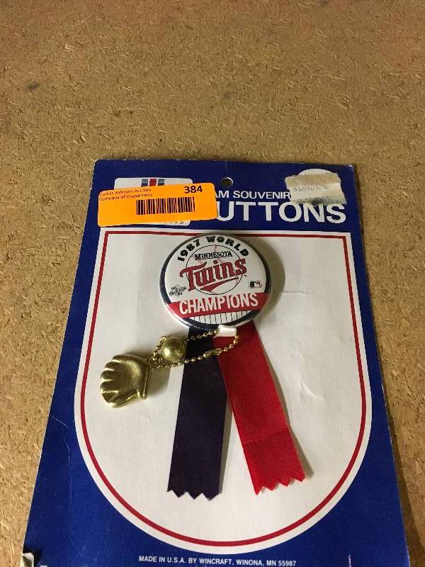 Minnesota Twins 1987 World Champions Pin