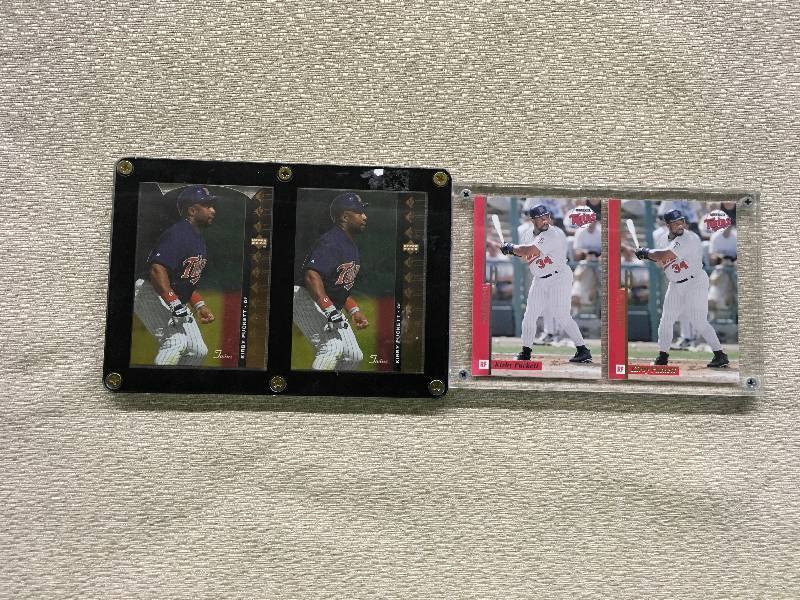 Two Kirby Puckett Card Plaques