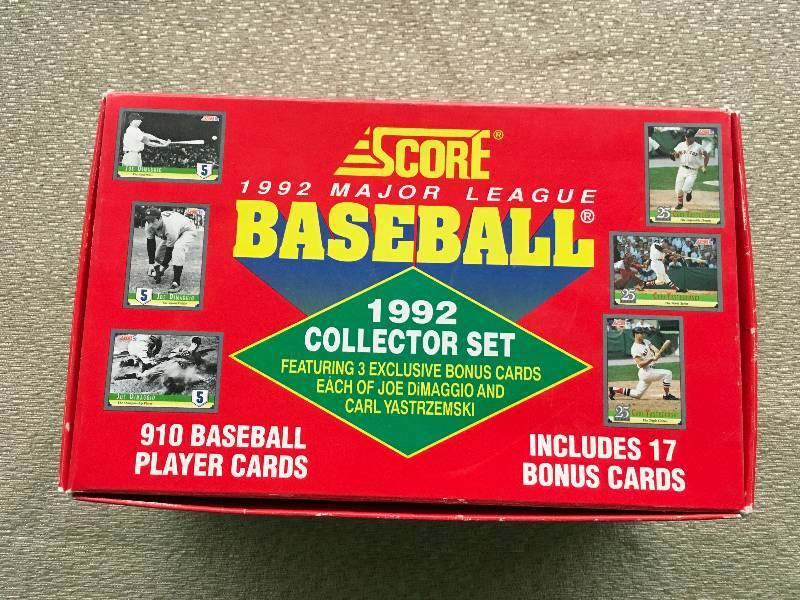 1992 Score MLB Card Set