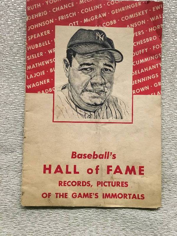 Vintage Baseballs Hall Of Fame Book