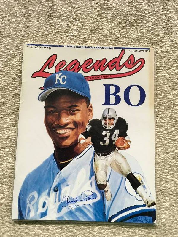 Legends Bo Jackson Magazine - Autographed by Artist