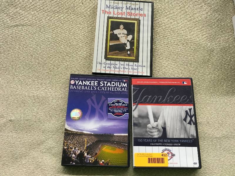 Three New York Yankees DVDS