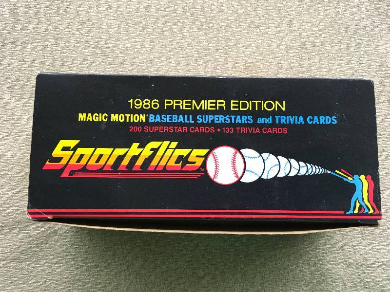1986 Sportflics MLB Card Set