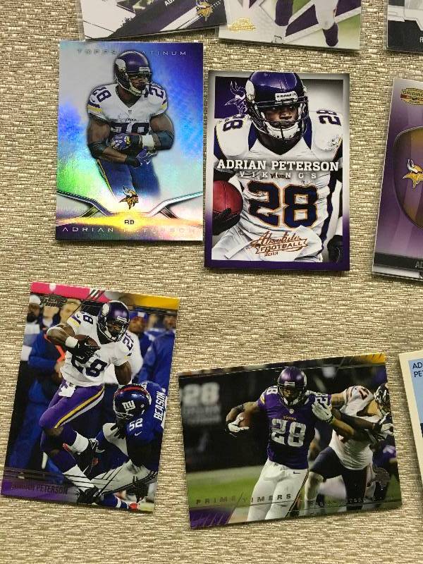 25 Adrian Peterson Cards