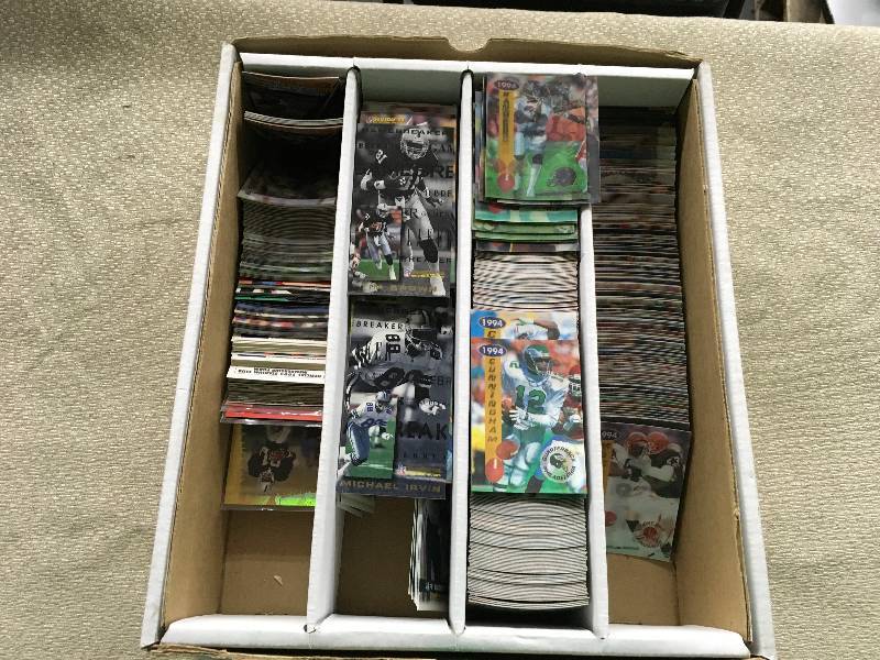 Box Of Misc Football Cards