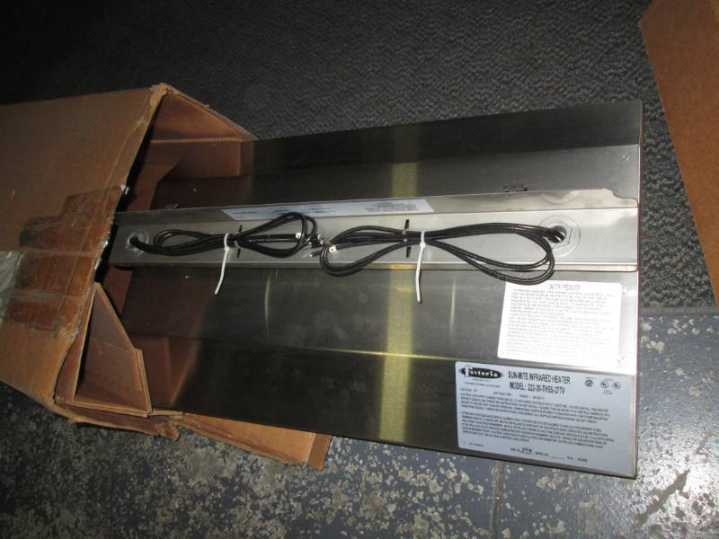 lot 45 image: Fostoria Sun-Mite infrared heater...