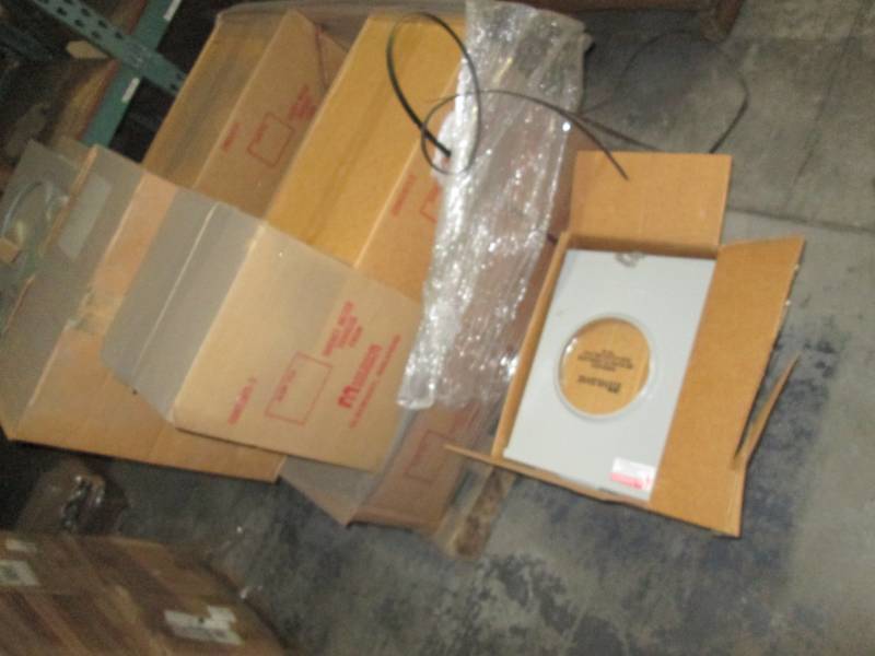 lot 153 image: Pallet of meter sockets, lots of va...