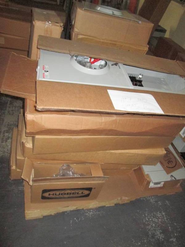 lot 198 image: Pallet of meter socket boxes...