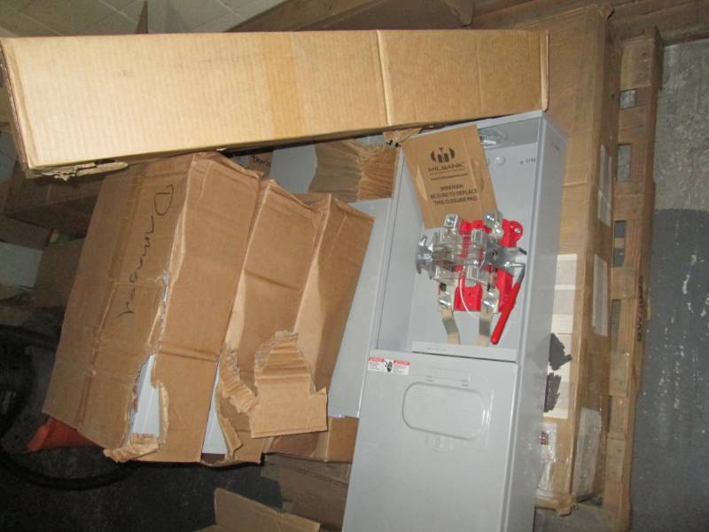 lot 199 image: Pallet of meter socket boxes...
