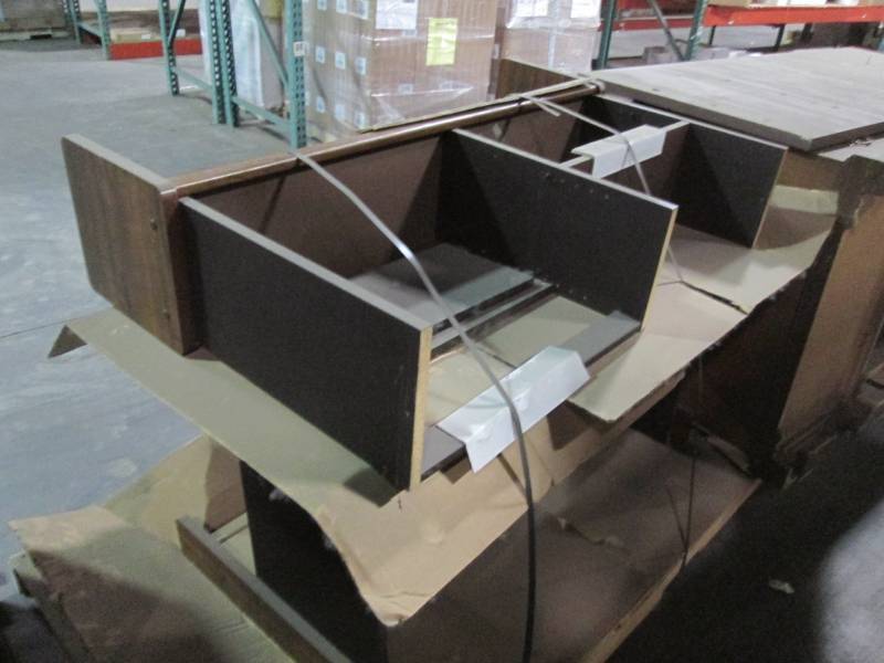 lot 214 image: Desk with hutch...