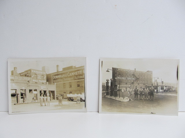 lot 32 image: 2 Original 1930s Minneapolis Gas Station Photos - TRACKAGE Oil Company