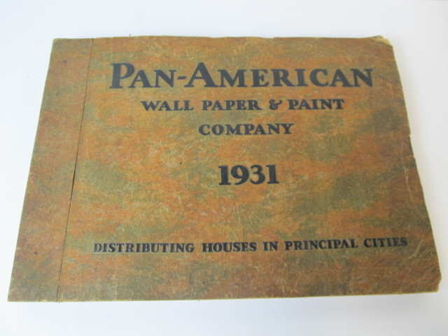 lot 63 image: LARGE Original 1931 PAN AMERICAN&nbspWallpaper Catalog