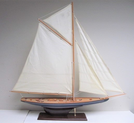lot 75 image: Large Wooden Ship Model
