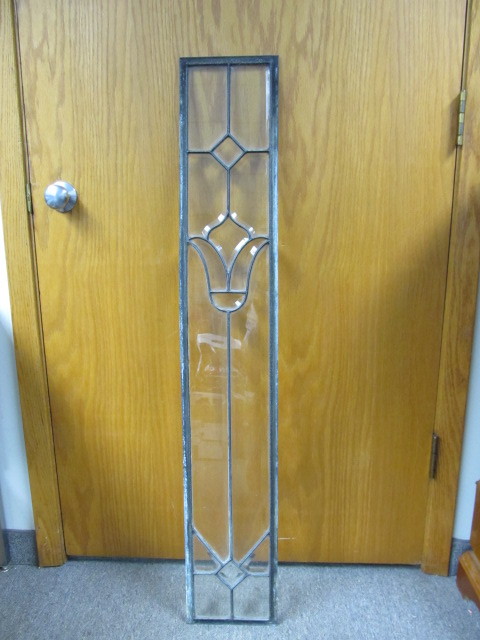 lot 74 image: NICE Old Antique Leaded Glass Window