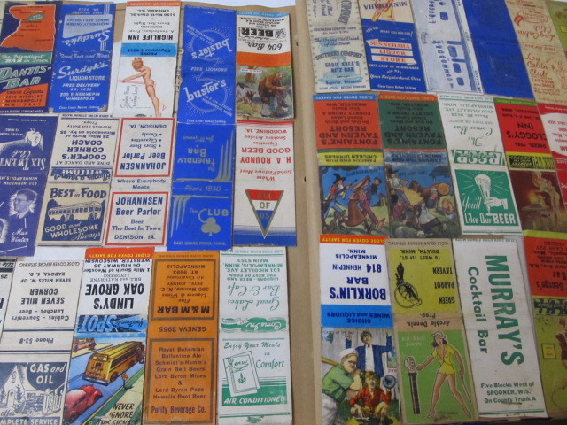lot 115 image: Old Album FULL of 1930s-40s Advertising Matchbooks
