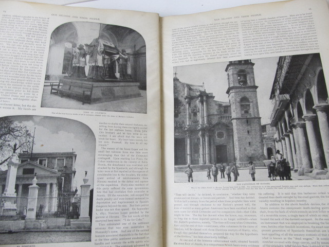 lot 116 image: Large Antique 1899 Our Islands & Their People Hardcover Book