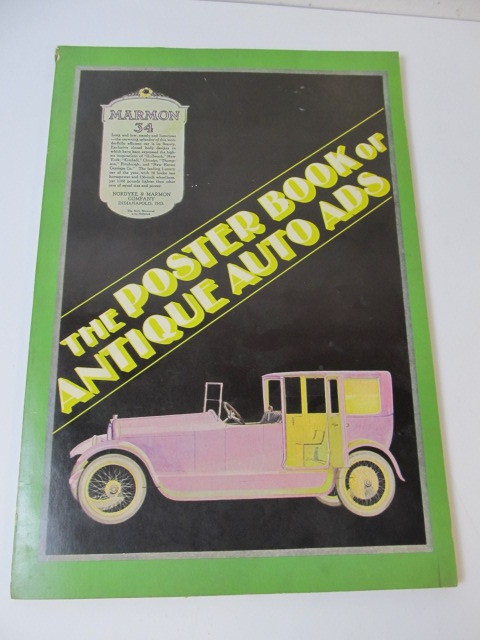lot 117 image: Vintage Automobile Advertisement Poster Book