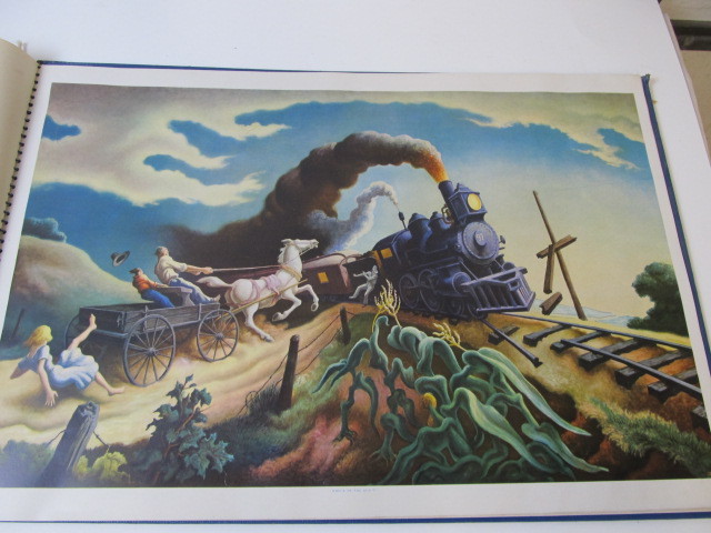 lot 118 image: LARGE Vintage 1945 American Artists Folio Print Book