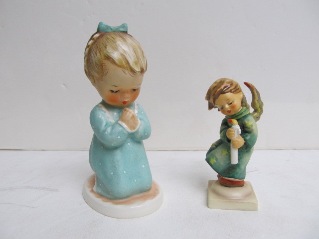 lot 93 image: 2 Vintage HUMMEL Girl Figurines