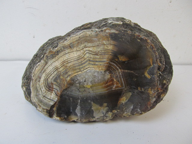 lot 131 image: Large Banded Agate - 7lbs 9oz