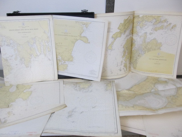 lot 139 image: Large Lot of Original 1930s East Coast Naval Maps