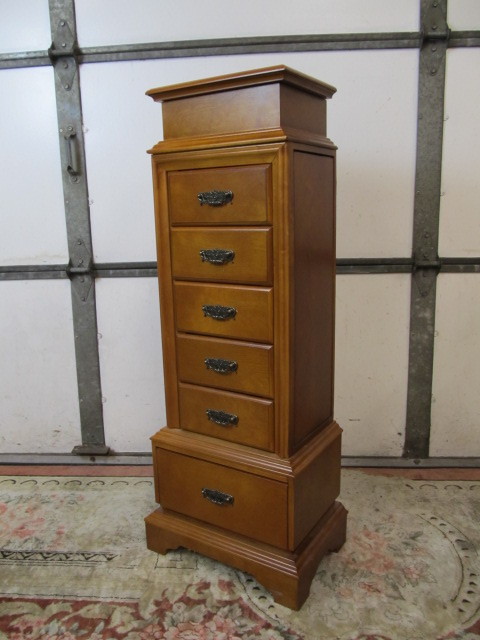 lot 201 image: Nice Tall Jewelry Organizing Cabinet
