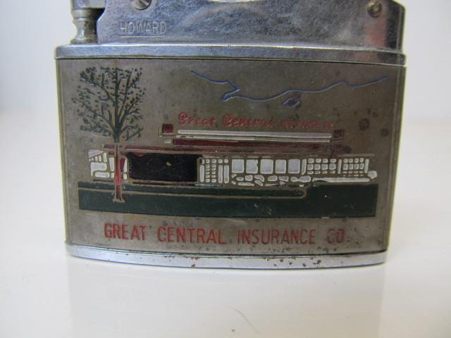 lot 207 image: Vintage Great Central Insurance&nbspAdvertising Cigarette Lighter