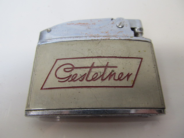 lot 208 image: Vintage Gestetner&nbspAdvertising Cigarette Lighter