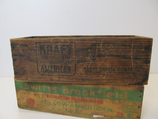 lot 224 image: Pair of Vintage Primitive Cheese Boxes
