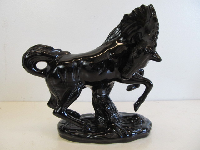 lot 218 image: Vintage Mid Century Ceramic Horse Statue
