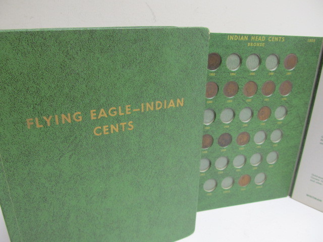 lot 188 image: Small Group of Indian Head Pennies in Book