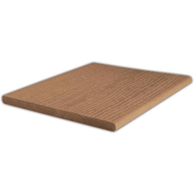 lot 36 image: ChoiceDek 8-ft Harvest Brown Composite Fascia Deck Board 1000294 - Approximately 18 Boards Different Widths
