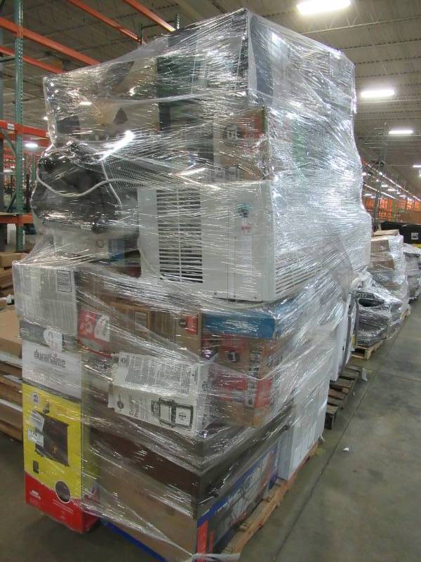 lot 8 image: WHOLESALE MIXED PALLET OF RETURNS - TOOLS, AIR CONDITIONERS, SMALL HOUSEWARES AND MORE